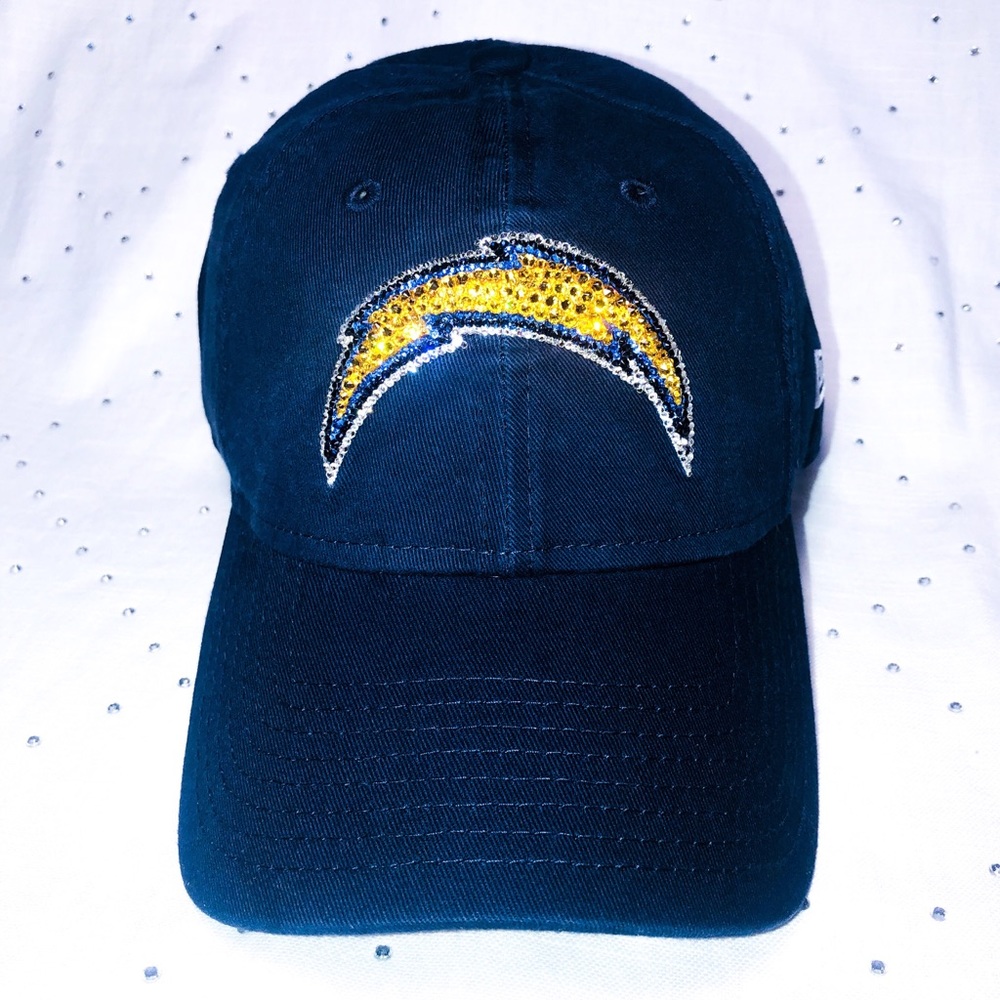 New LA Chargers Bling Hat with Swarovski Crystals